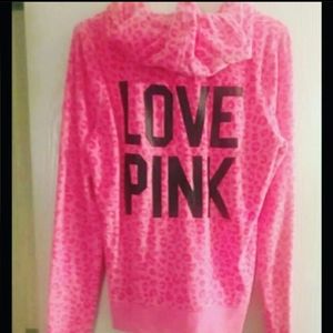 DEADSTOCKED Barbie pink velvet/velor VS PINK Hoodie/jacket